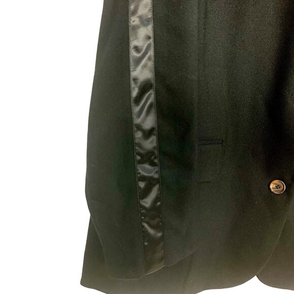 Future Collective Tuxedo Jacket Single Breasted 2 Button Black Size 1X Notched - Picture 3 of 11